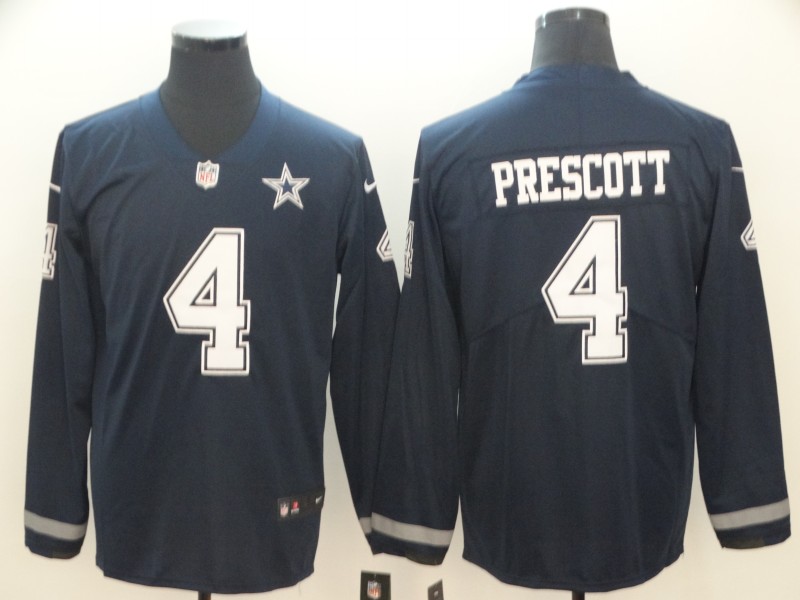 Men's Dallas Cowboys Dak Prescott #4 Navy Alternate Jersey
